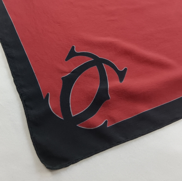 must de Cartier Paris Womens Vintage Silk Scarf. - Picture 6 of 14